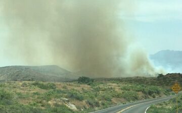 Mountain Fire burning on Tonto National Forest grounds