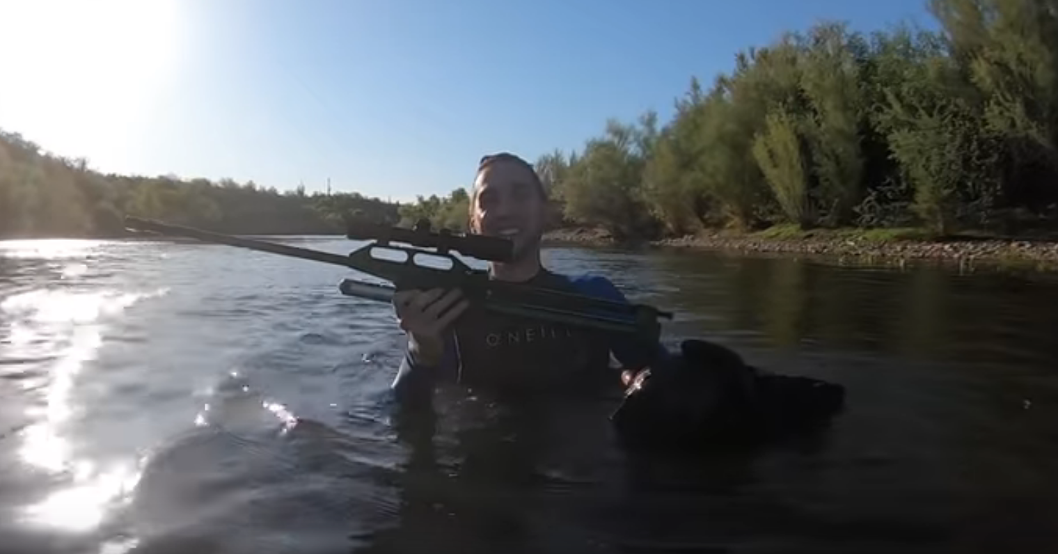 The Riverholics find a gun in 25 feet deep whirl pool