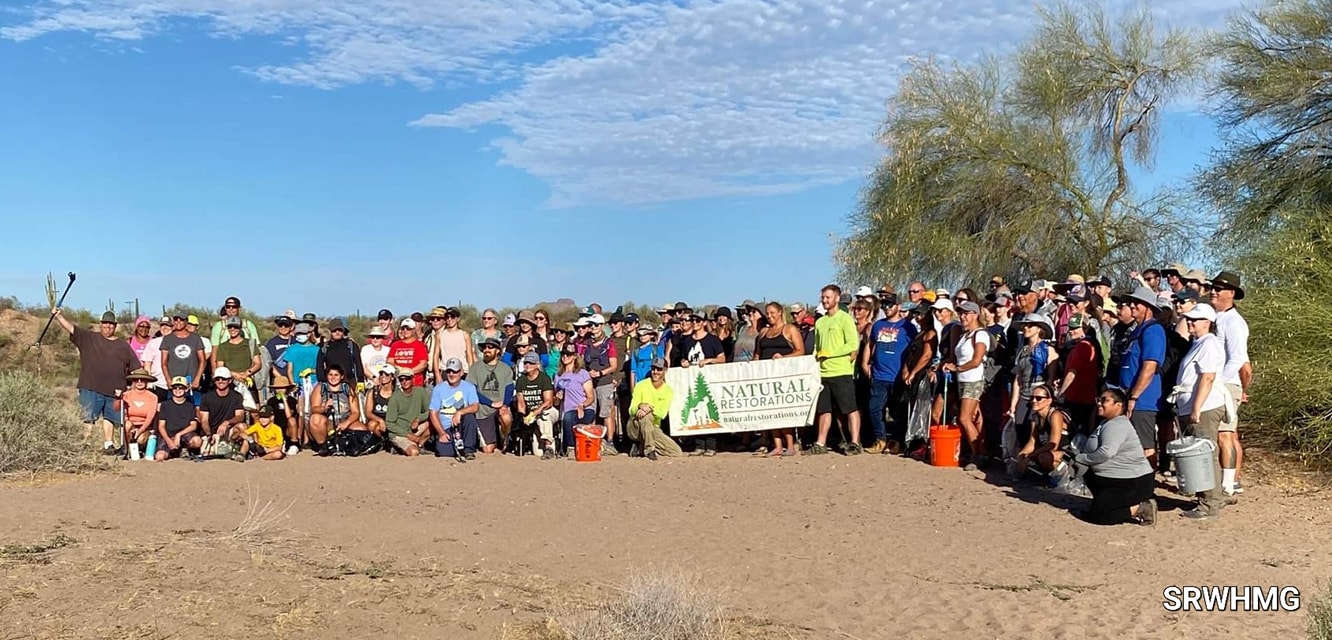 This morning’s big cleanup was a great success!