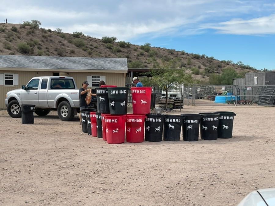 Garbage cans for Goldfield, Blue Point and Pebble Beach!