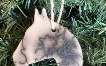 One of a kind wild horse hair Christmas ornaments!