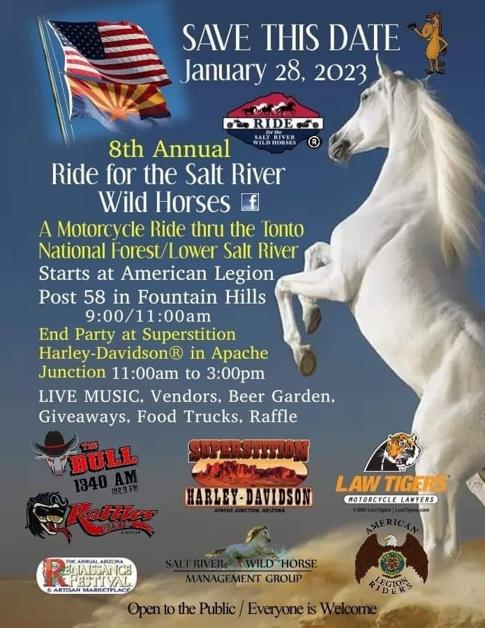 8th Annual Ride for the Salt River AND Alpine wild horses!