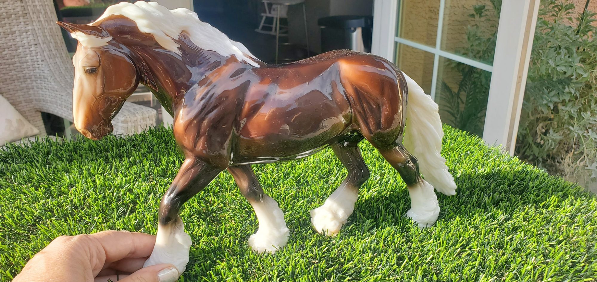 We had a Breyer Horse auction on our Facebook!