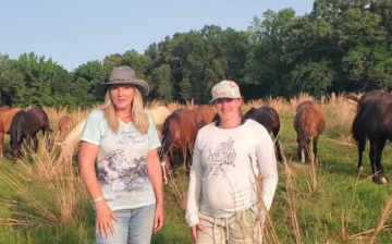 We are in Texas at Nirvana Mustang Sanctuary!