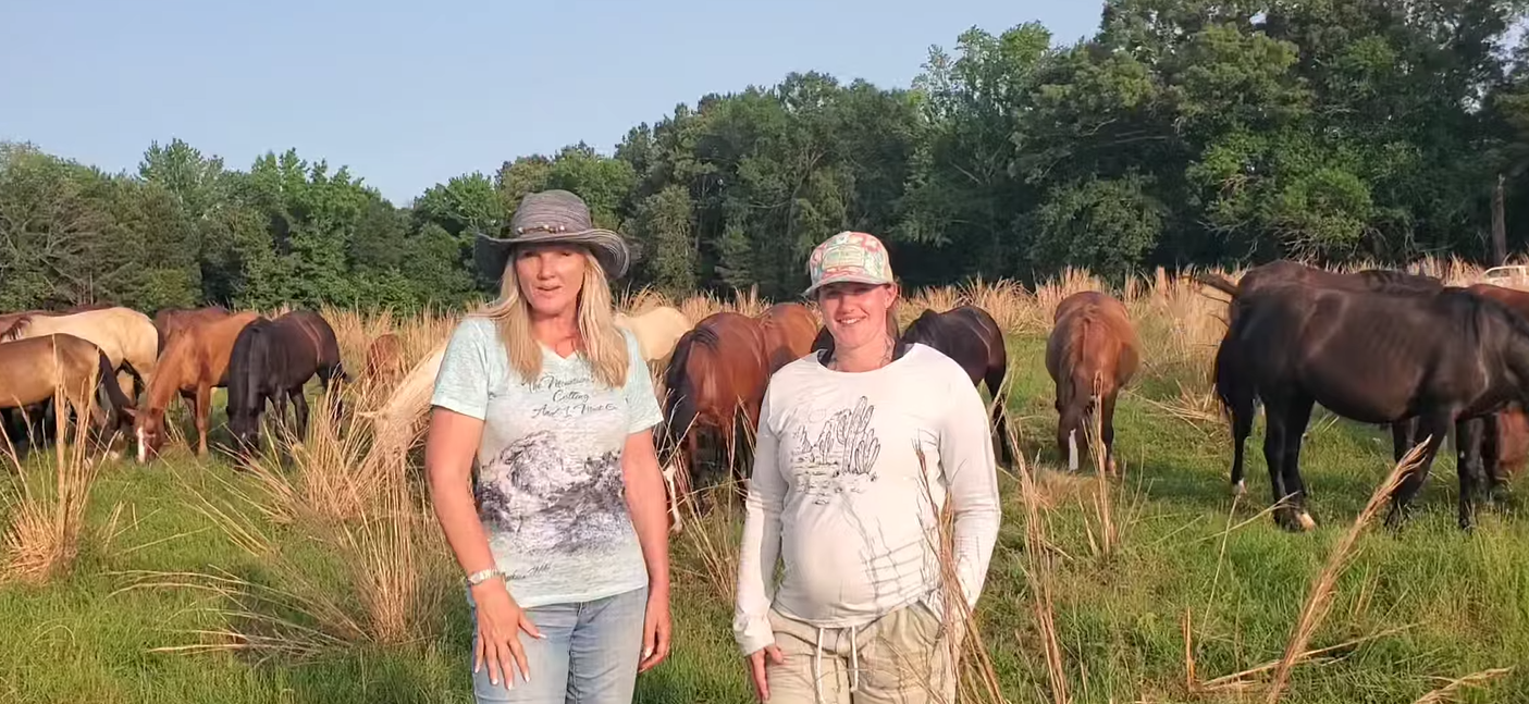 We are in Texas at Nirvana Mustang Sanctuary!