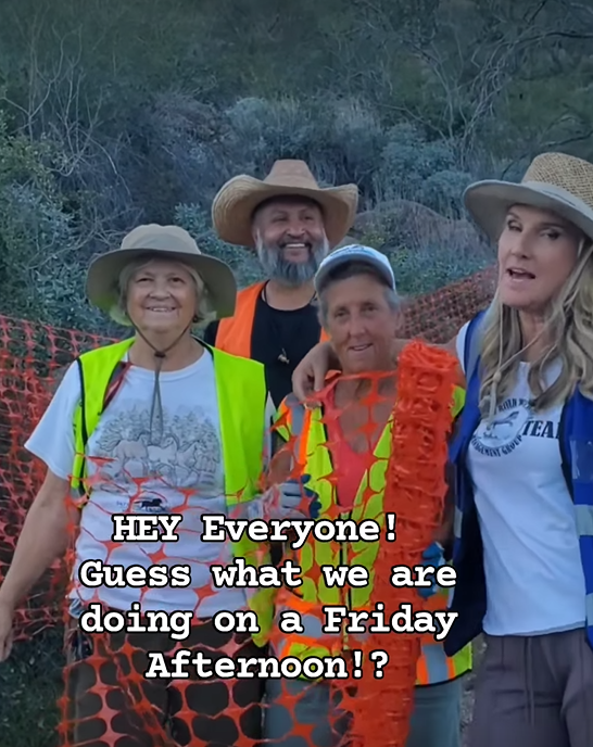 It’s not snowing here, but we need more snowfencing asap, so we can let the “Bad boys” out!